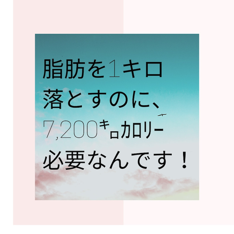 カロリーを制する者はダイエットも制する！！